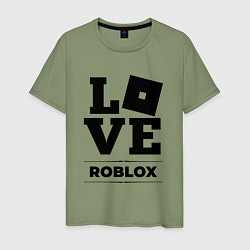 Футболка хлопковая мужская Roblox Love Classic, цвет: авокадо