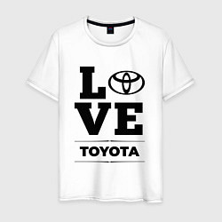 Футболка хлопковая мужская Toyota Love Classic, цвет: белый