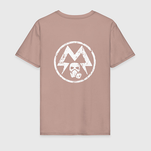 Мужская футболка METRO EXODUS СПИНА / Пыльно-розовый – фото 2