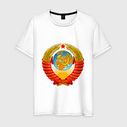 Мужская футболка Герб ссср без фона