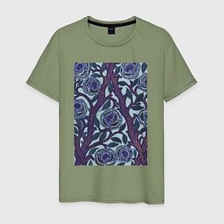 Мужская футболка Samarkande Flower Pattern Цветочный орнамент
