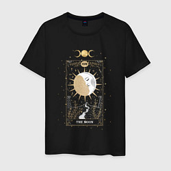 Мужская футболка Карта Таро луна эзотерика мистика