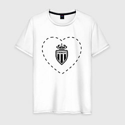 Мужская футболка Лого Monaco в сердечке