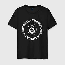 Мужская футболка Символ Galatasaray и надпись Football Legends and