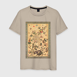 Мужская футболка A Floral Fantasy of Animals and Birds Звери и птиц