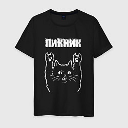 Мужская футболка Пикник Рок кот