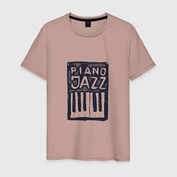 Мужская футболка Piano Jazz