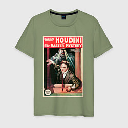 Футболка хлопковая мужская Poster Harry Houdini Episode Eight, цвет: авокадо