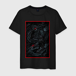 Мужская футболка Самурай Убийца драконов