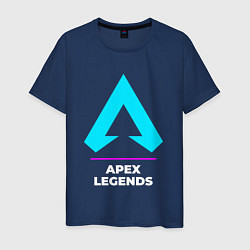 Мужская футболка Символ Apex Legends в неоновых цветах