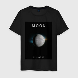 Мужская футболка Moon Луна Space collections