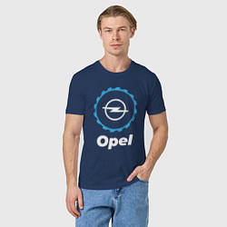Футболка хлопковая мужская Opel в стиле Top Gear, цвет: тёмно-синий — фото 2