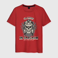 Мужская футболка Im fluent in sarcasm
