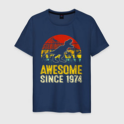 Мужская футболка Потрясающий динозавр 1974 года