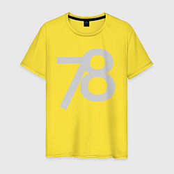 Мужская футболка Огромные цифры 78