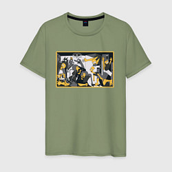 Мужская футболка Спрингфилд ГерникаСимпсоны в версии Герники