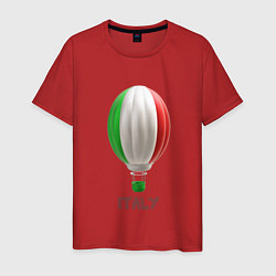 Мужская футболка 3d aerostat Italy flag