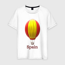 Мужская футболка 3d aerostat Spanish flag