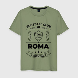 Мужская футболка Roma: Football Club Number 1 Legendary