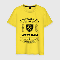 Мужская футболка West Ham: Football Club Number 1 Legendary