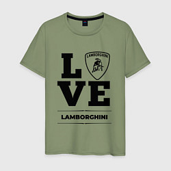 Футболка хлопковая мужская Lamborghini Love Classic, цвет: авокадо