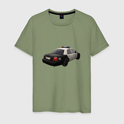 Мужская футболка LAPD автомобиль