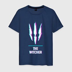 Мужская футболка The Witcher в стиле Glitch Баги Графики
