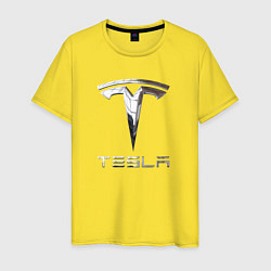 Мужская футболка Tesla Logo Тесла Логотип