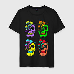 Мужская футболка Skulls Pop art