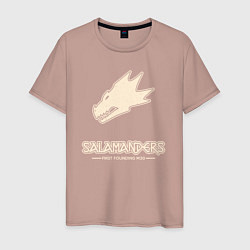 Мужская футболка Саламандры лого винтаж