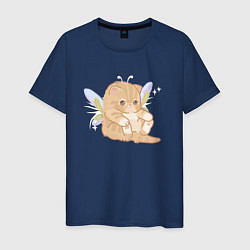 Мужская футболка Котик с крыльями