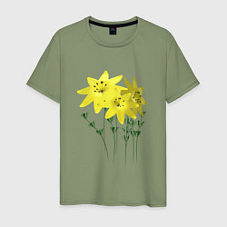 Мужская футболка Flowers yellow