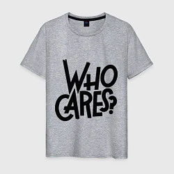 Мужская футболка Who cares?