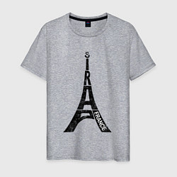 Мужская футболка Эйфелева башня Париж Франция