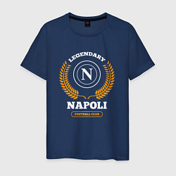 Мужская футболка Лого Napoli и надпись Legendary Football Club