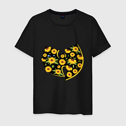 Мужская футболка Flowers - Wu-Ynag