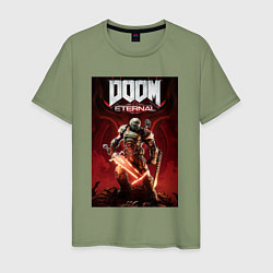 Мужская футболка Doom eternal - slayer