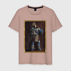 Мужская футболка Портрет Робаута Жиллимана в раме