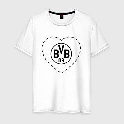 Мужская футболка Лого Borussia в сердечке