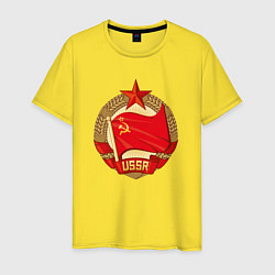 Мужская футболка Герб СССР Серп и молот