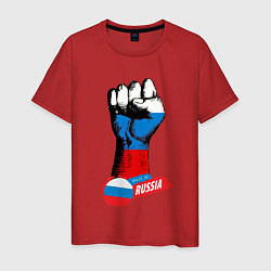 Мужская футболка Сжатый кулак Made in Russia