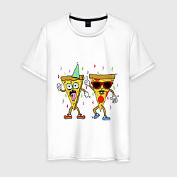 Мужская футболка Pizzas are dancing