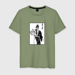Мужская футболка Мандзи с мечом - Клинок Бессмертного