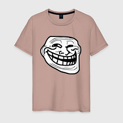 Мужская футболка Тролльфейс улыбается мем