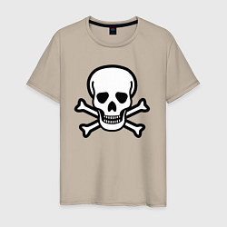 Мужская футболка Абстрактные череп и кости