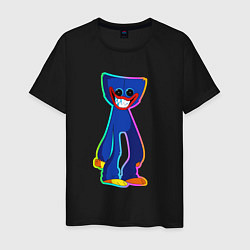 Мужская футболка Poppy Playtime: Хагги Вагги разноцветный неон