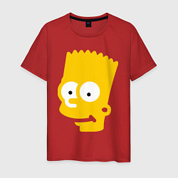 Мужская футболка Барт Симпсон - портрет