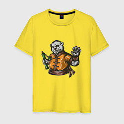 Мужская футболка Панда с нунчаками