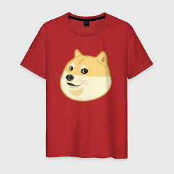 Мужская футболка Пёс Доге крупным планом