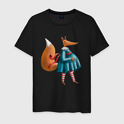 Мужская футболка Беременная лисица